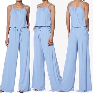 Spring Blue Zenana Jumpsuit